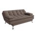 Sofá-Cama Casal 3 Lugares Premium Linho Marrom