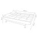 Sofá-Cama Casal 3 Lugares Premium Suede Pés de Metal Preto