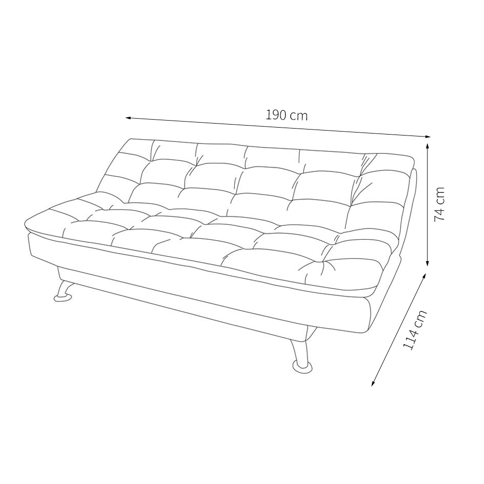 Sofá-Cama Casal 3 Lugares Premium Suede Vermelho