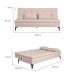 Sofá-Cama Casal 3 Lugares Prince Linho Bege