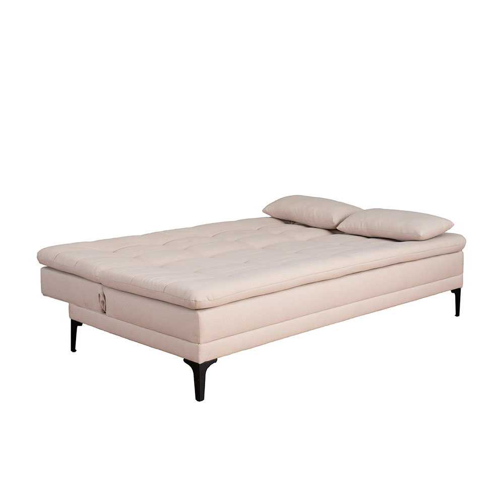 Sofá-Cama Casal 3 Lugares Prince Linho Bege