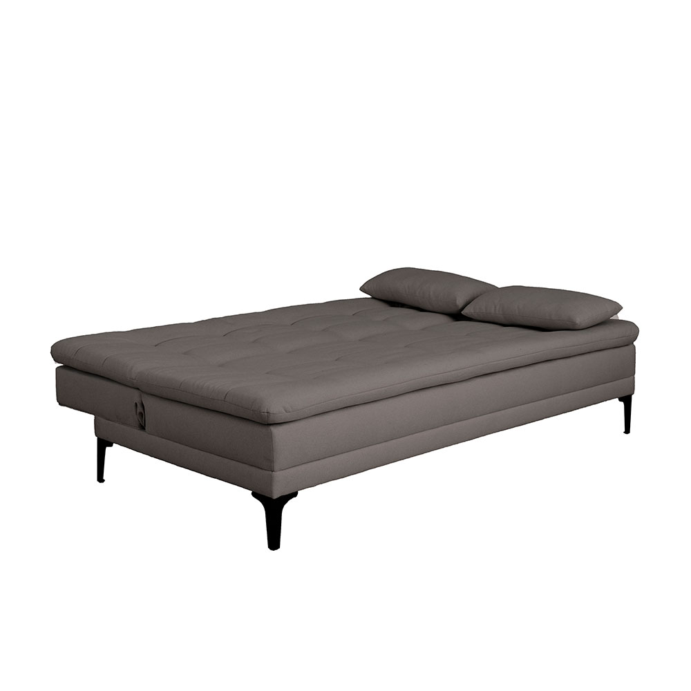 Sofá-Cama Casal 3 Lugares Prince Linho Cinza