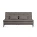 Sofá-Cama Casal 3 Lugares Prince Linho Cinza