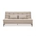 Sofá-Cama Casal 3 Lugares Prince Suede Bege