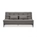 Sofá-Cama Casal 3 Lugares Prince Suede Cinza