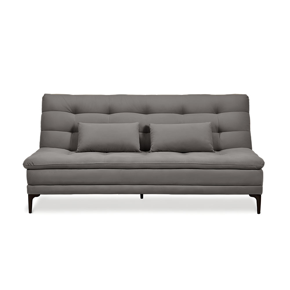 Sofá-Cama Casal 3 Lugares Prince Suede Cinza