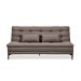 Sofá-Cama Casal 3 Lugares Prince Suede Marrom