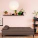 Sofá-Cama Casal 3 Lugares Prince Suede Marrom