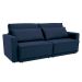 Sofá-Cama Casal 3 Lugares Retrátil Sem Caixa Aspen Suede Azul Petróleo