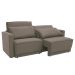 Sofá-Cama Casal 3 Lugares Retrátil Sem Caixa Aspen Suede Castanho