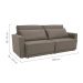 Sofá-Cama Casal 3 Lugares Retrátil Sem Caixa Aspen Suede Castanho