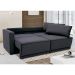 Sofá-Cama Casal 3 Lugares Retrátil Sem Caixa Suede Grafite