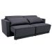 Sofá-Cama Casal 3 Lugares Retrátil Sem Caixa Suede Grafite