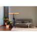 Sofá-Cama Casal 3 Lugares Sevilha Suede Castanho