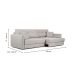 Sofá-Cama Casal Sem Caixa 3 Lugares Prime Linho Cinza 230 cm