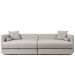 Sofá-Cama Casal Sem Caixa 3 Lugares Prime Linho Cinza 230 cm