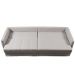 Sofá-Cama Casal Sem Caixa 3 Lugares Prime Linho Cinza 230 cm