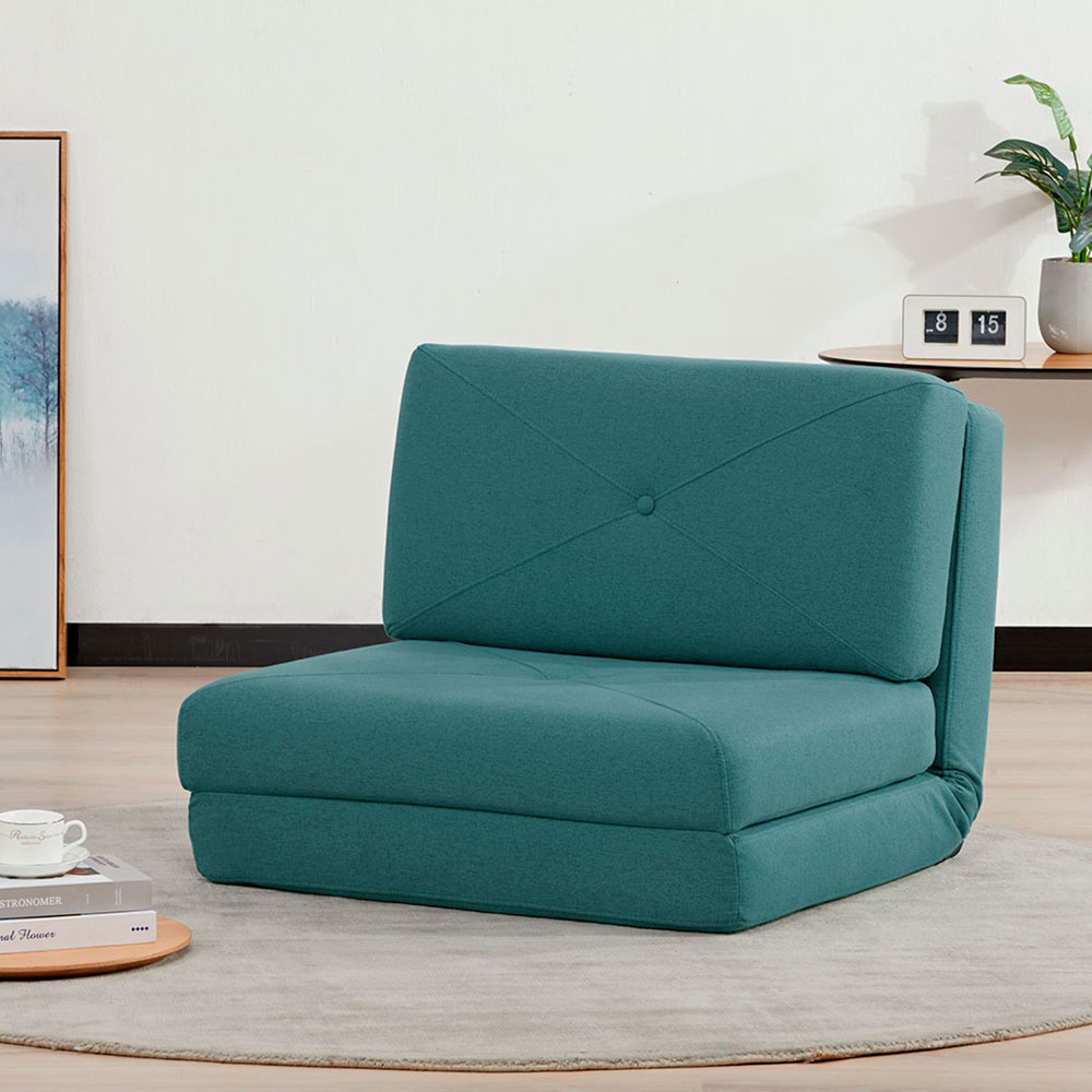 Sofá-Cama Solteiro Lucca Azul