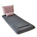 Sofá-Cama Solteiro Vernazza Cinza e Rosa