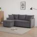 Sofá-Cama de Canto 2 Lugares Andora  Cinza Escuro