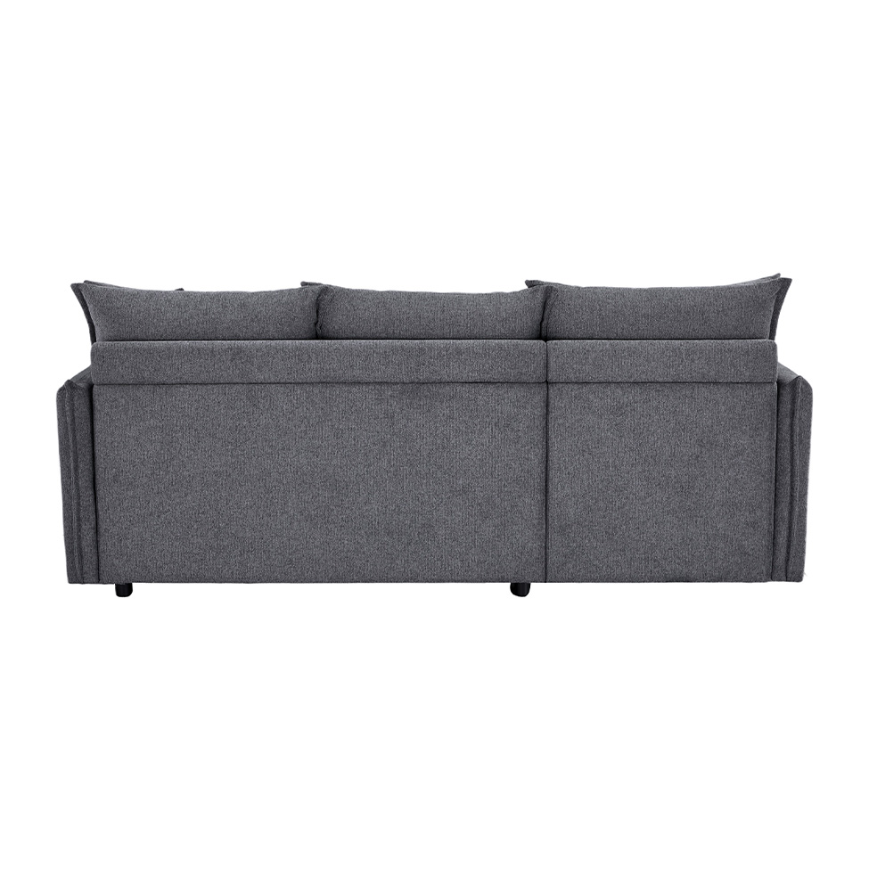 Sofá-Cama de Canto 2 Lugares Andora  Cinza Escuro