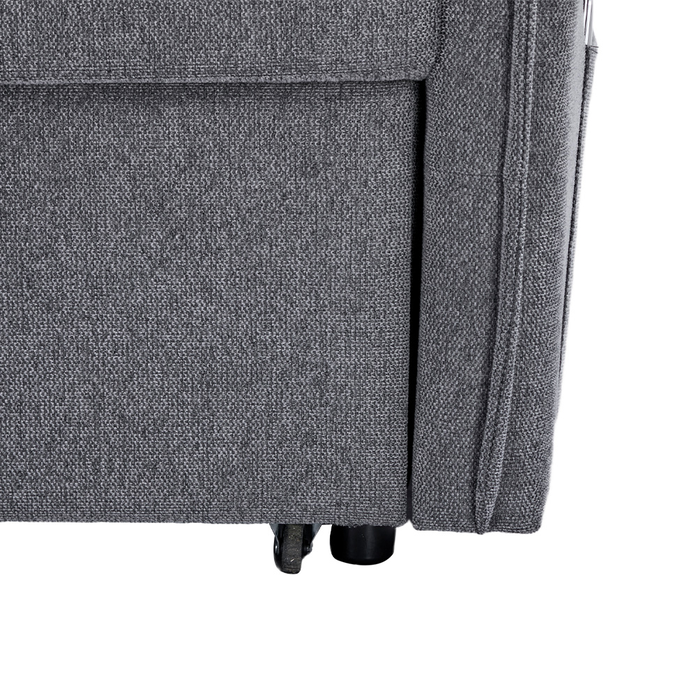 Sofá-Cama de Canto 2 Lugares Andora  Cinza Escuro