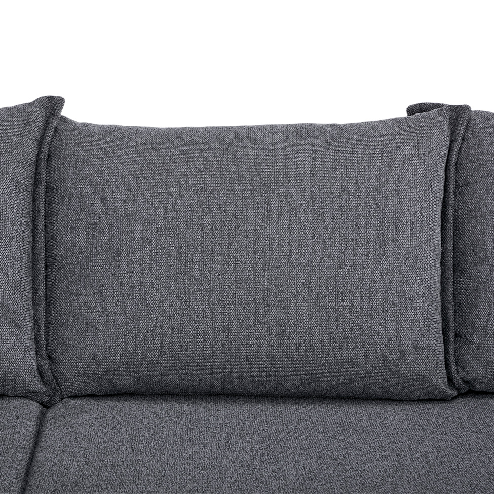 Sofá-Cama de Canto 2 Lugares Andora  Cinza Escuro