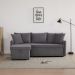 Sofá-Cama de Canto 2 Lugares Andora  Cinza Escuro
