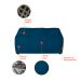 Sofá Modular 2 Lugares com Puff Soho Linho Azul Marinho