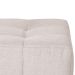 Sofá Modular 2 Lugares com Puff Soho Linho Cru