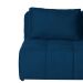 Sofá Modular 2 e 3 Lugares com Puff Soho Linho Azul Marinho
