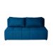 Sofá Modular 2 e 3 Lugares com Puff Soho Linho Azul Marinho