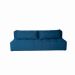 Sofá Modular 2 e 3 Lugares com Puff Soho Linho Azul Marinho