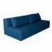 Sofá Modular 2 e 3 Lugares com Puff Soho Linho Azul Marinho