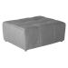 Sofá Modular 2 e 3 Lugares com Puff Soho Linho Cinza