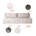 Sofá Modular 2 e 3 Lugares com Puff Soho Linho Cru