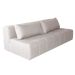 Sofá Modular 2 e 3 Lugares com Puff Soho Linho Cru