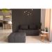 Sofá Modular 2 e 3 Lugares com Puff Soho Linho Grafite