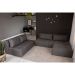 Sofá Modular 2 e 3 Lugares com Puff Soho Linho Grafite