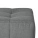 Sofá Modular 3 Lugares com Puff Soho Linho Cinza