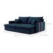Sofá Retrátil Sem Caixa 3 Lugares Solomons Linho Azul Marinho 230 cm