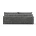Sofá Retrátil Sem Caixa 3 Lugares Solomons Velosuede Grafite 230 cm