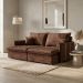 Sofá Retrátil Sem Caixa 3 Lugares Solomons Velosuede Marrom 230 cm