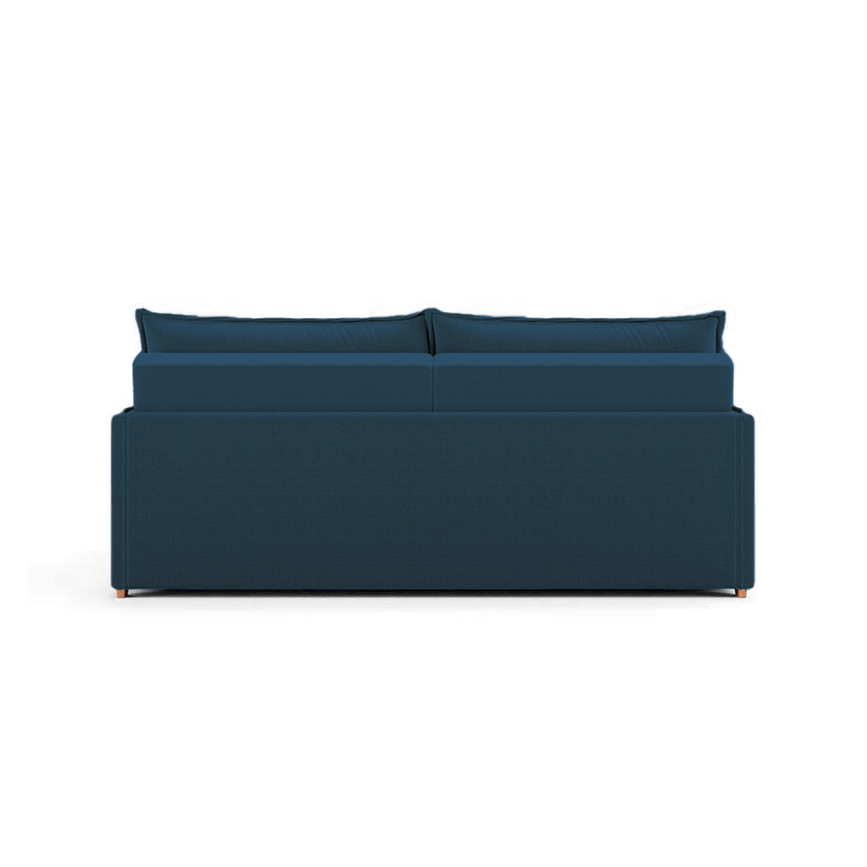 Sofá Retrátil Sem Caixa 3 lugares Solomons Linho Azul Marinho 180 cm