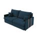 Sofá Retrátil Sem Caixa 3 lugares Solomons Linho Azul Marinho 180 cm