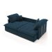 Sofá Retrátil Sem Caixa 3 lugares Solomons Linho Azul Marinho 180 cm