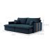 Sofá Retrátil Sem Caixa 3 lugares Solomons Linho Azul Marinho 214 cm