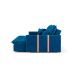 Sofá Retrátil Sem Caixa 3 lugares Solomons Velosuede Azul Marinho 180 cm