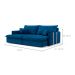 Sofá Retrátil Sem Caixa 3 lugares Solomons Velosuede Azul Marinho 214 cm