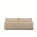 Sofá Retrátil Sem Caixa 3 lugares Solomons Velosuede Bege 214 cm